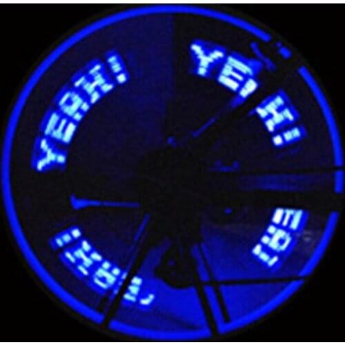 Bike Bicycle Wheel Spokes LED Lights Lamps New Designed Cycling Riding Spokes Light With Seven Super Bright Blue Red Led Hot