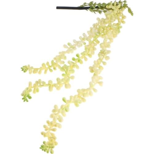 1/2/4/6Pcs Artificial Hanging Plant Fake Succulent String of Pearls Flower Green