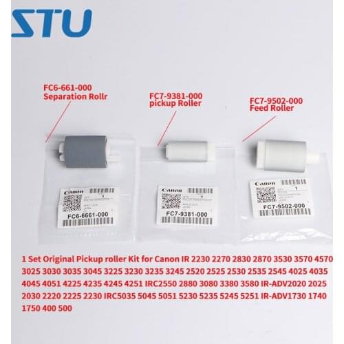 1Set 3PCS Original Pickup roller Kit for Canon IR-ADV 2020 2025 2030 2220 2225 2230 IR-ADV2020 IR-ADV2025 IR-ADV2030 IR-ADV2225
