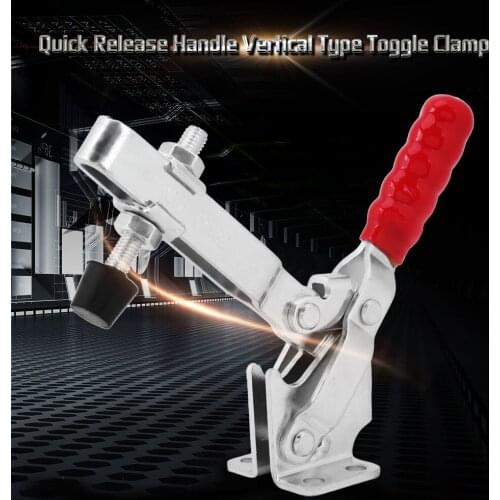 1PCS 227KG 500lbs Holding Capacity Quick Release Handle Vertical Type Toggle Clamp Hand Tools
