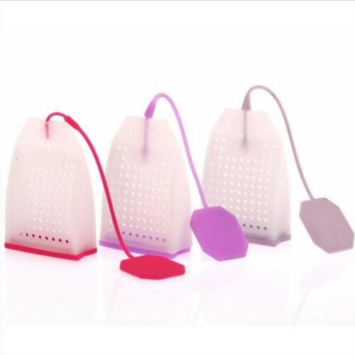 1PCS Hot Selling Bag Style Silicone Tea Strainer Herbal Spice Infuser Filter Diffuser Kitchen Coffee Tea Tools