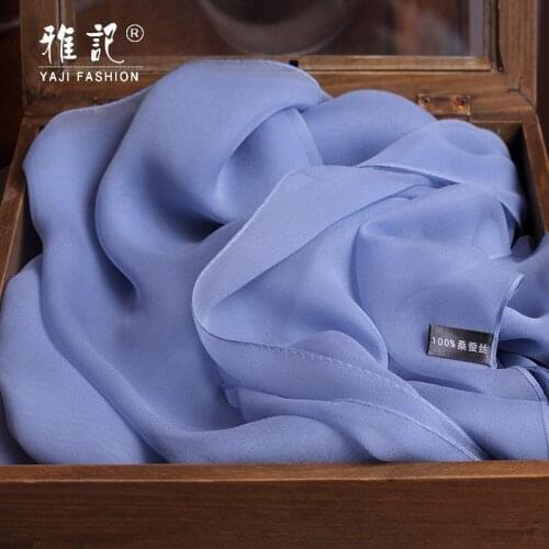 100% Pure Silk Scarf Ladies 2020 Silk Natural Foulard Femme New Real Hangzhou Silk Wraps for Women Print Shawls Vintage Scarves