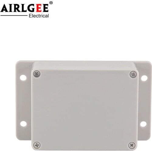 158 * 90 * 60mmIP65 protection grade sealed plastic outdoor electrical junction box with mounting ear distribution box