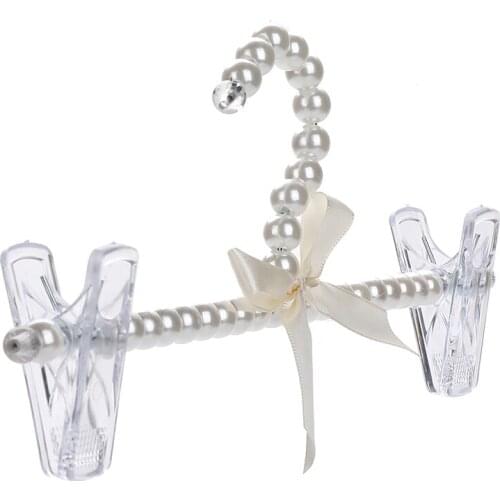 30X9CM Pearl Clothes Hangers Thicker Drying Racks Seamless Anti-slip Windproof Clothing Hanger Organization Home Decoration