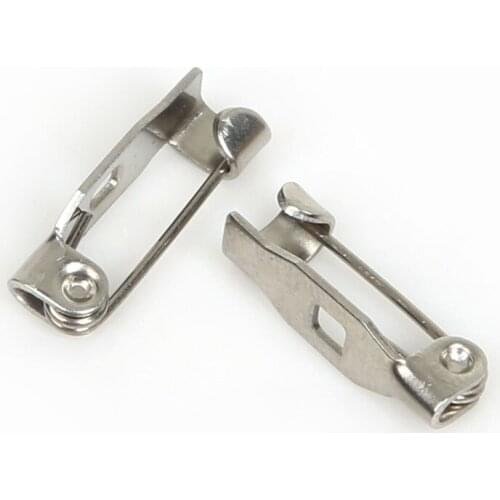 4x14mm / 4.5x17mm 20pcs/pack Brooch Stainless Steel Pins Clasp Findings Jewelry Findings For Jewelry Making DIY