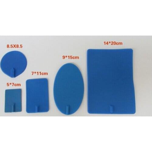 8pcs replacement Rectangular shape rubber NON adhesive electrode pads for Tens Unit EMS massager machine 7*11cm size