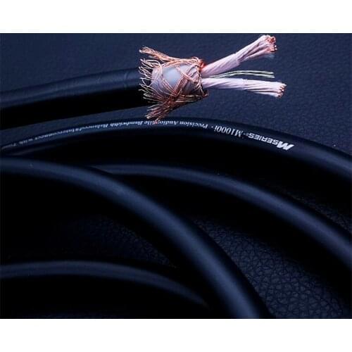 AHSY 1 Piece Monster M1000i Pure Copper HIFI Audio Cable Signal Line Fever Balanced Line RCA Amplifier Audio Cable Black