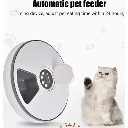 Automatic Pet Cat Dog Water Feeder Pet Timing Recording LCD Display Feeder Feeding Machine for Dogs Food Dispenser Dish Bowl 5