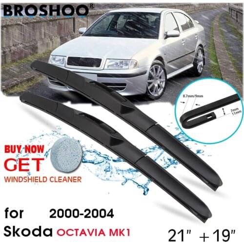 Car Wiper Blade Front Window Windscreen Windshield Wipers Blades Auto Accessories For Skoda OCTAVIA MK1 21"+19" 2000-2004