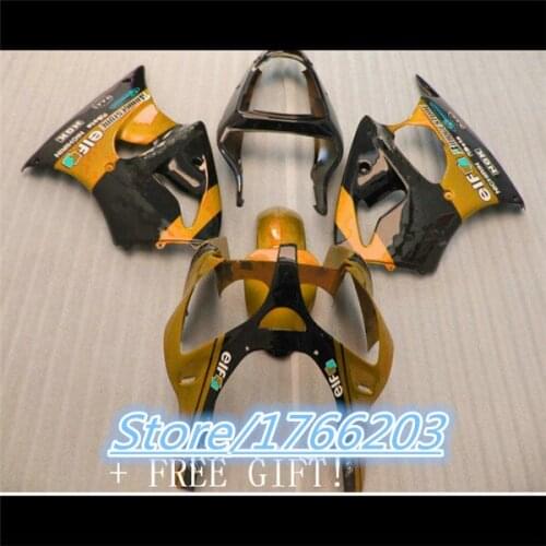 Free orange/blue black plastic fairings kit for Kawasaki ZX6R 00 01 02 Ninja 2000 2001 2002 ZX-6R motorcycle body work Ning