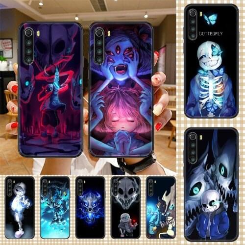 Game Undertale Phone case For Xiaomi Redmi Note 7 7A 8 8T 9 9A 9S 10 K30 Pro Ultra black luxury prime silicone hoesjes trend