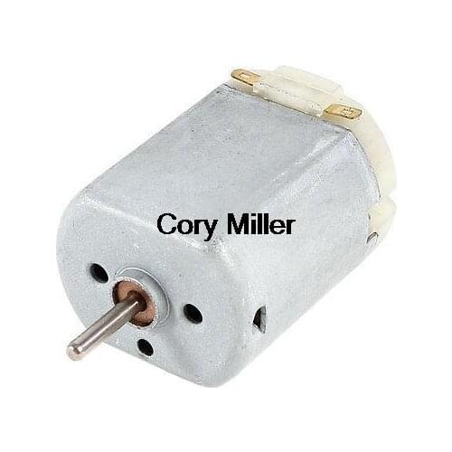 DC 6V-12V 6500-13000RPM Hi-Speed Mini Electric Toy Motor Replacement Silver Tone