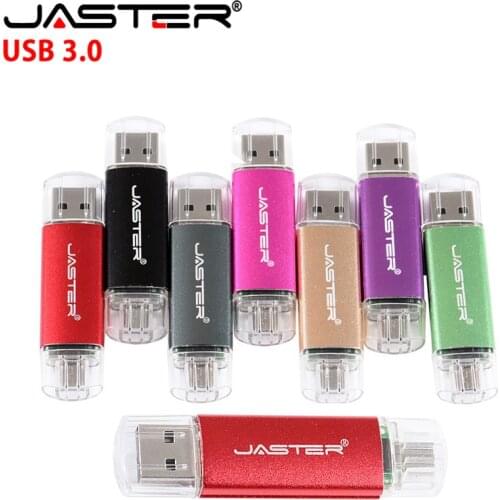 JASTER OTG usb 3.0 32gb usb flash drive 3.0 64gb pen drive 16gb memoria cel usb stick pendrive for samsung mobile