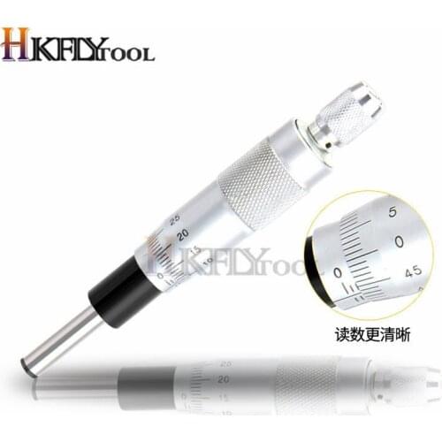 Round Needle Type Thread Micrometer Head Measurement Measure Tool 0 - 25mm Range Measuring Tool
