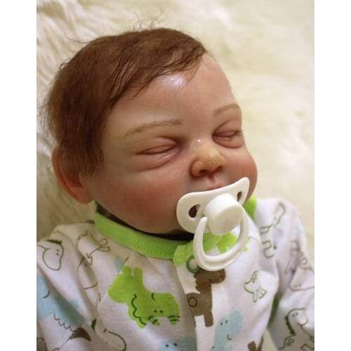 Exquisite 100% handmade reborn babies dolls 20" real newborn babies silicone doll girls toys gift boneca reborn realista