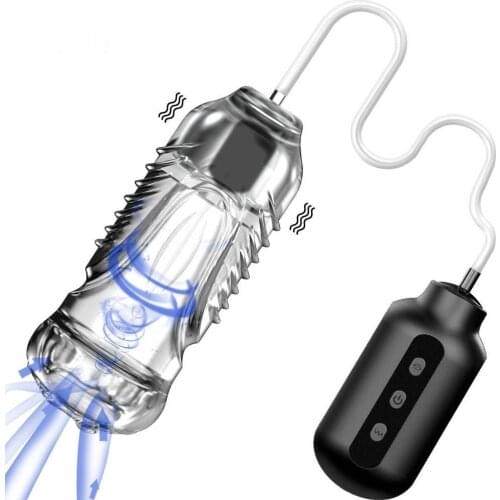 Electric Male Masturbator Cup For Men Sucking Vibrator Penis Stimulation Realistic Vagina Pussy Blowjob Oral Adult Sex Toys Tool