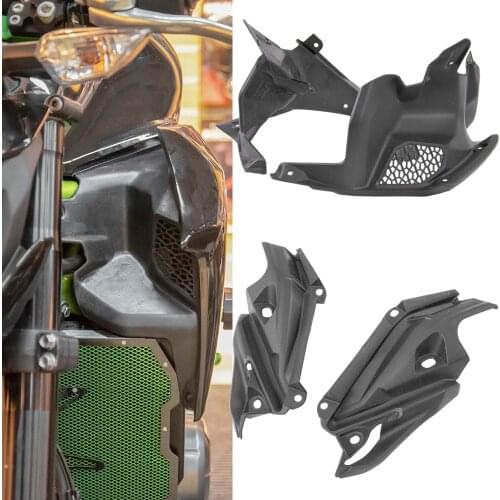 Motorcycle Unpainted Inner Air Intake Side Cover Panel Bracket Fairing For KAWASAKI Z900 ZR900 2017 2018 2019 Z 900 Accessories