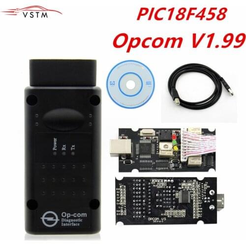 OPCOM v1.59 V1.70 1.95 1.99 firmware best quality OP-COM For Opel Diagnostic-tool OP COM with real pic18f458 can be flash update