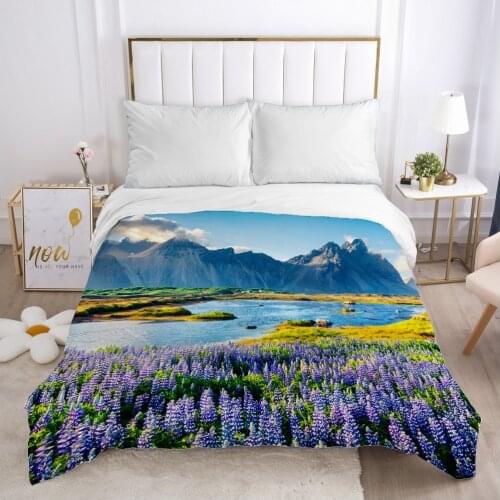 Landscape Duvet cover Quilt/Blanket/Comfortable Case 140x200 240x220 240x260 Queen King Single Bedding for Home mountain