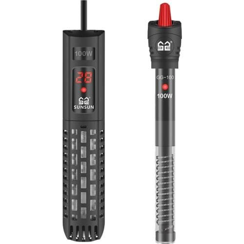 SUNSUN Aquarium Submersible Heater Fish Tank LCD Display Digital Adjustable Water Heating Rod