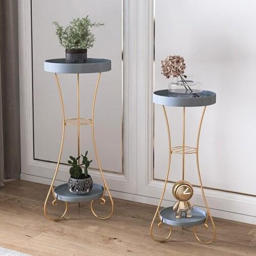 Nordic fashion light luxury plant stand high-end multi-layer indoor flower rack modern simple living room green rose shelf