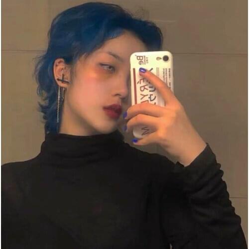 1Pc Punk Hip Hop Jewelry Spike Cross Ear Cuff Wrap Long Chain Piercing Earring