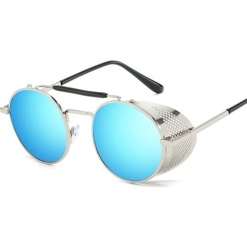 VINTAGE Women STEAMPUNK SUNGLASSES Round Female Steam Punk Retro De Sol Ladies Men Retro SUN GLASSES Sunglasses for Women