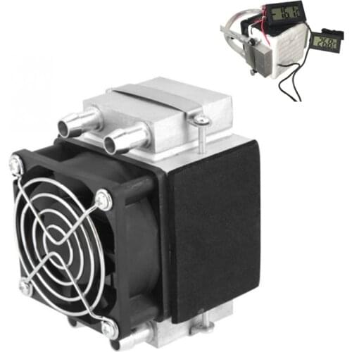 DIY Peltier Cooler Kit 12V Semiconductor Thermoelectric Cooler Cooling System Heatsink Module kit+Fan for Air Dropship