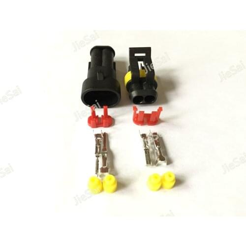 2 Pin Female Male AMP SuperSeal 282104-1 282080-2 Waterproof Electrical Automotive Connector Plug For Car