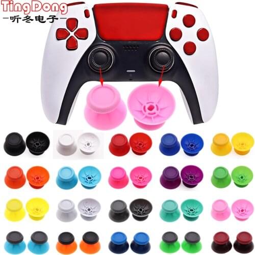 2pcs Analog Joystick Thumb Stick Grip Cap for Sony PlayStation Dualshock 5 PS5 Controller Thumbstick Cover