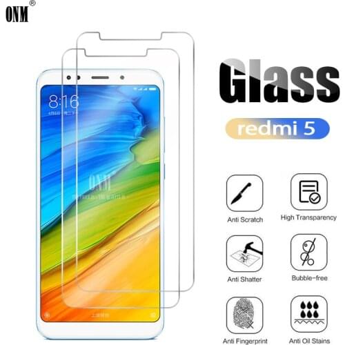 2Pcs Redmi 5 Tempered Glass For Xiaomi Redmi 5 Screen Protector For Xiaomi Redmi 5 Protective Glass Film