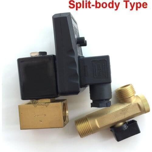 37995917 replacement air compressor Valve, electric drain with Timer G1/2" (Voltage AC220V)suitable for Ingersoll Rand