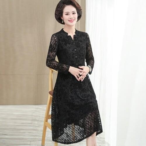 4XL 5XL Plus Size Party Dresses Women 2021 Spring Lace Hollow Out Long Sleeve Bright Bodycon Dress Wedding Evening Club Dress