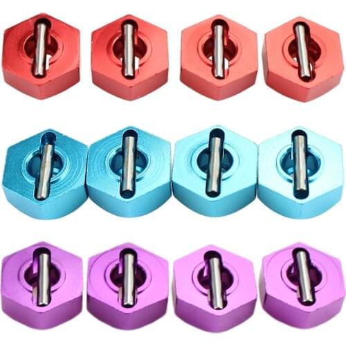 12mm Wheel Hex Hubs Drive Adapter with Pins for WLtoys 104001 RC Cars Truck Upgrade Replacement Parts