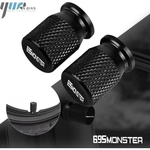 Motorcycle Accessories CNC Vehicle Wheel Tire Valve Stem Caps Cover For DUCATI MONSTER 695 695MONSTER MONSTER695 2018 2019 2020