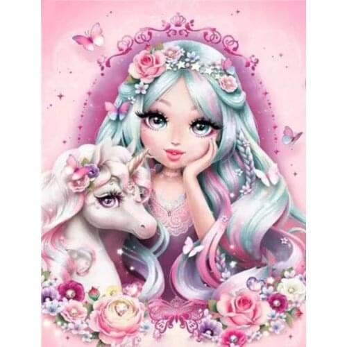 Barbie Doll Embroidery Diamond Accessories The Princess Baby Girl Room Decor Jewel Cross Stitch Painting Diamond Diy Mosaic
