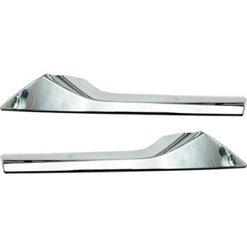 For Toyota Corolla Cross 2020 2021 Chrome Upper Front Center Grille Grill Moulding Strips Cover Trim Car Styling