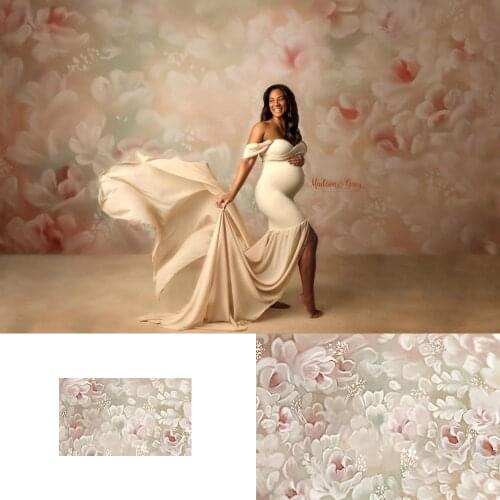 White floral photography backdrop Rose flowers Bridal Shower Wedding Photo Booth Background Lilies Cherry blossoms photocall