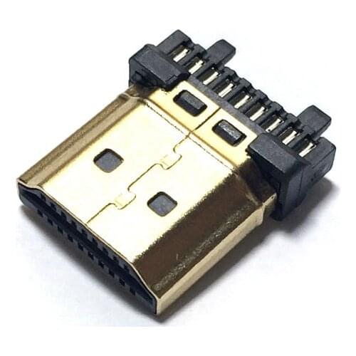 HDMI male wire-type shell gold-plated computer with HD HDMI TV series plug connector