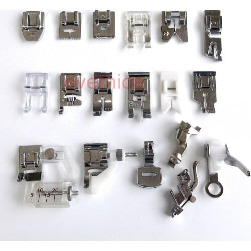 16 Pcs Feet Foot set Plastic Box For Bernina New Style Aurora Artista Activa 100