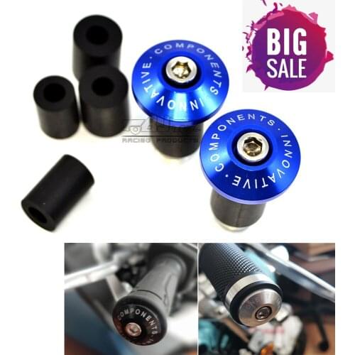 Universal 22mm Mandlebar Motorcycle Handle End Bar Motocross Handlebar Grip Plug Cap For Honda CB1000R CBR1000RR CBR1100XX