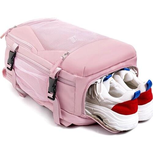 HOT Women Backpack Teenage girl USB charging Laptop Backpack Independent Shoe bag travel school Backpack men Trekking backpack