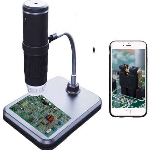 Handheld Mini USB Wifi Microscope with 8 LED Lights Electronic WiFi Microscope For Adults and Kids Portable Microscope for iOS