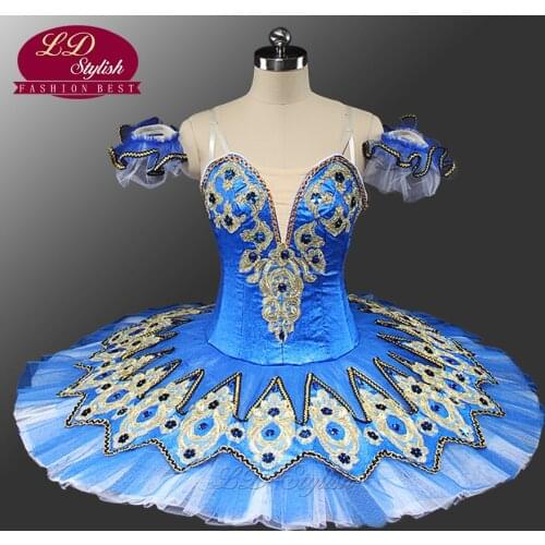 Adult Professional Ballet Tutus Navy Blue Women Le Corsaire Classical Ballet Tutu Ballerina Stage Costumes Tutu DressLD0041