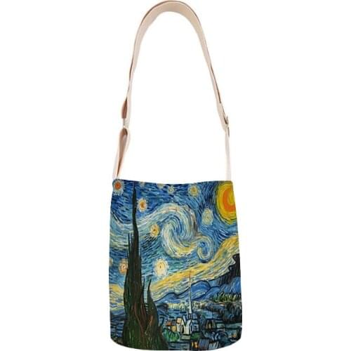 Van Gogh Oil Painting Leisure Tote Bag Linen Bag Environmental Shopping Bag Outdoor Beach Bag Leisure Tote Bag