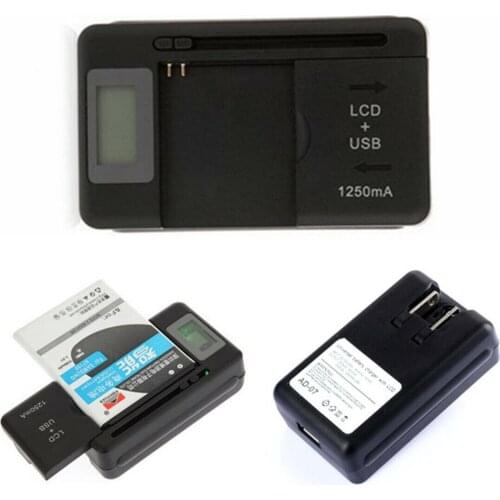 Universal Battery Charger With LCD Us Plug For Nokia BL-4C BL-5C BL-6C BL-5B