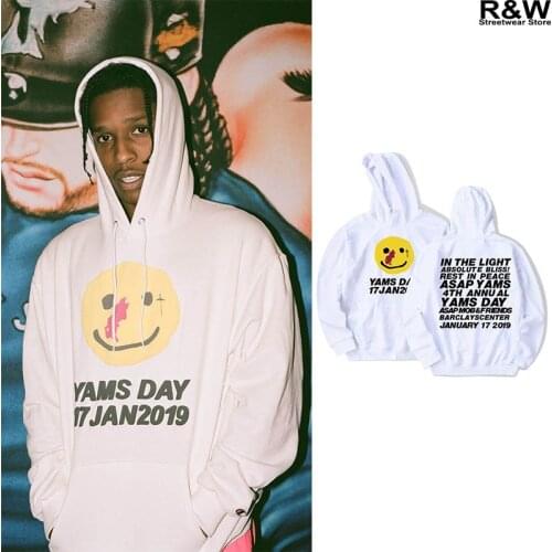 Travis scotts vintage Summer hoodies smile yams men women hiphop streetwear boy clothes mob astroworld