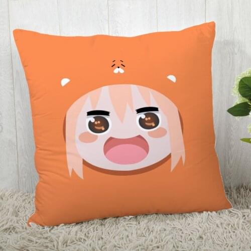 High Quality Custom Anime Himouto! Umaru-chan Square Pillowcase Zippered Bedroom Home Pillow Cover Case 20X20cm 35X35cm 40x40cm