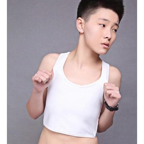 Women Vest Camisoles Tank Girls Underwear Casual Breathable Buckle Short Chest Breast Binder Corset Undershirt Vest