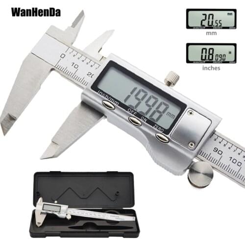 0-150mm stainless steel digital caliper electronic digital metal caliper vernier caliper micrometer instrument measurement tool